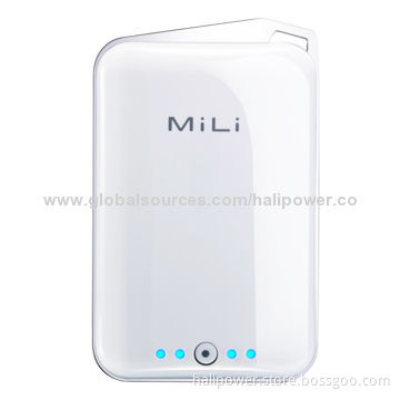 MFI Power Bank, 7,000mAh with Lightning Cable, CE and RoHS Marks